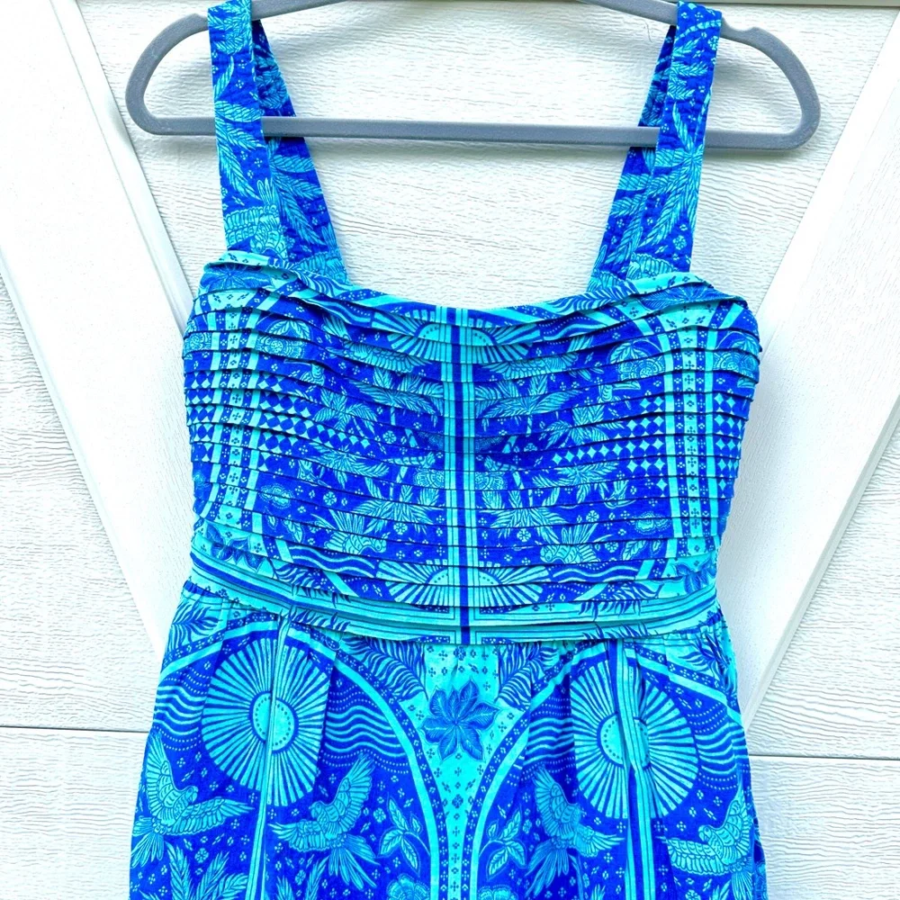 Rachel Zoe Blue Palm Dress - Picture 2 of 3